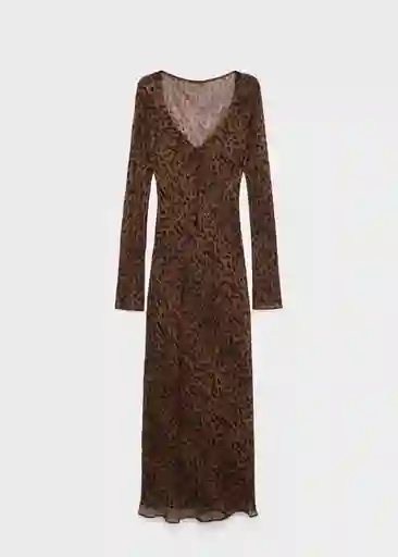 Vestido Valeria Negro Talla S Mujer Mango