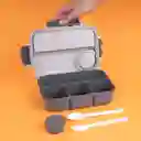 Contenedor Para Alimentos de Serie Negro y Gris Miniso
