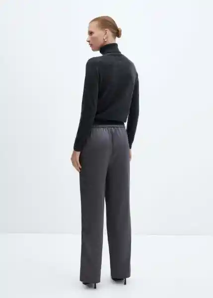 Pantalón Sati Gris Talla XS Mujer Mango