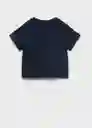 Camiseta Cereal Navy Talla 10 Niñas Mango