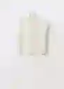 Blusa Lunas Crudo Talla S Mujer Mango