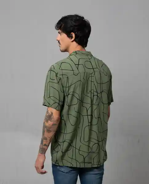 Camisa Hombre Verde Talla L 119F000 Rifle