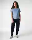Camiseta Mujer Azul Talla M 602G020_AZU184220 Americanino