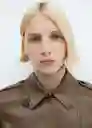 Abrigo Trench Polanapu Marrón Talla S Mujer Mango