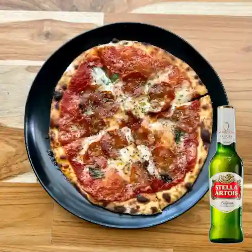 Combo Clasica Pepperoni Personal +Stella Artois 290 ml