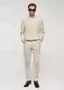 Buzo Jersey Carbonel Piedra Talla XXL Hombre Mango