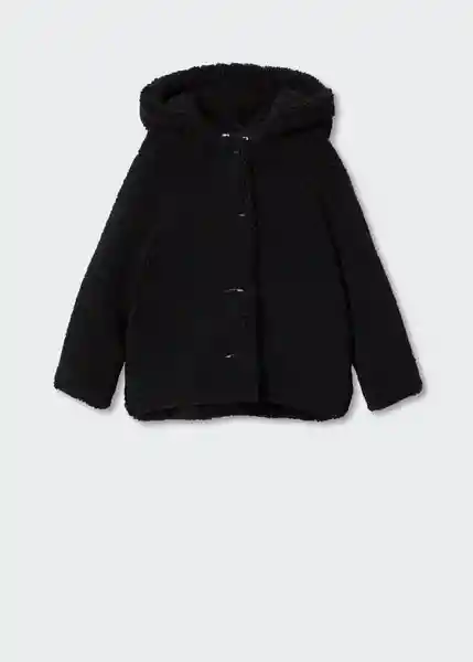 Abrigo Roat Negro Talla 06 Niñas Mango