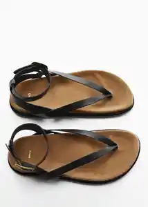 Sandalias Pepo Negro Talla 36 Mujer Mango