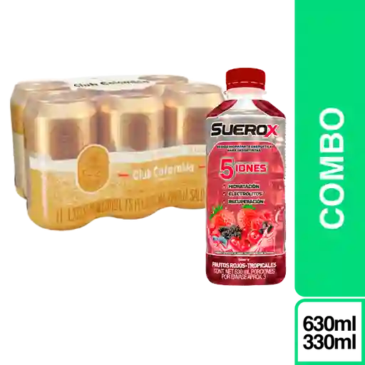 Combo Club Colombia Dorada + Suerox Frutos Rojos