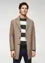 Abrigo Hake-I Beige Talla XXL Hombre Mango