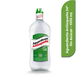 Aguardiente Antioqueño Aguardiente 24° sin Azúcar Tapa Verde