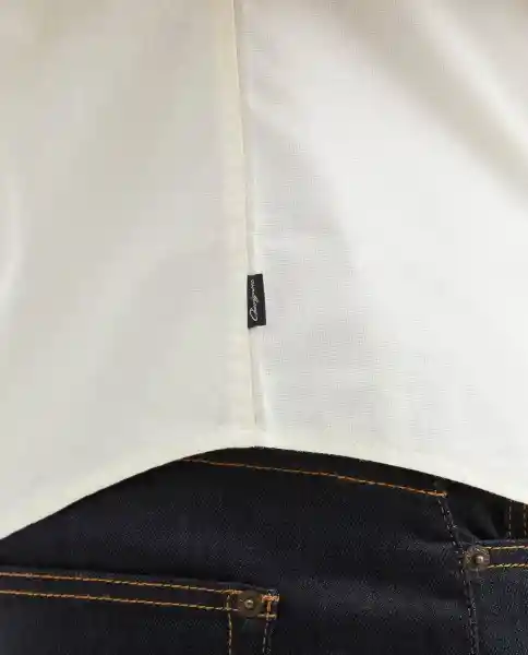 Camisa Manga Corta Slim Fit Amarillo Talla M Chevignon