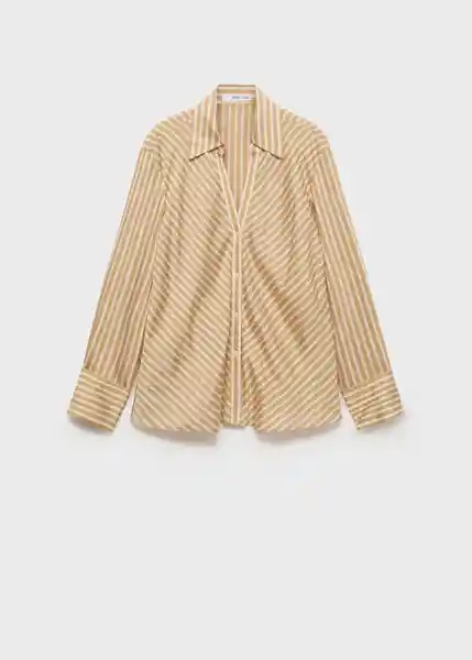 Camisa Nina Marrón Talla XS Mujer Mango