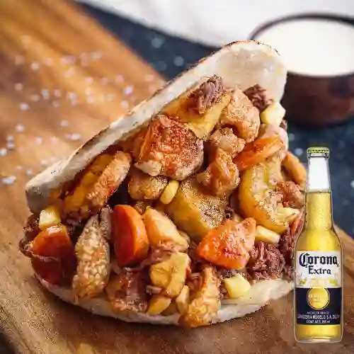 Combo Arepa Paisa + Corona Extra 355ml