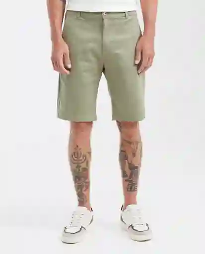 Short Colors Rocket Verde Selvoso Ultraoscuro Talla 34 Chevignon