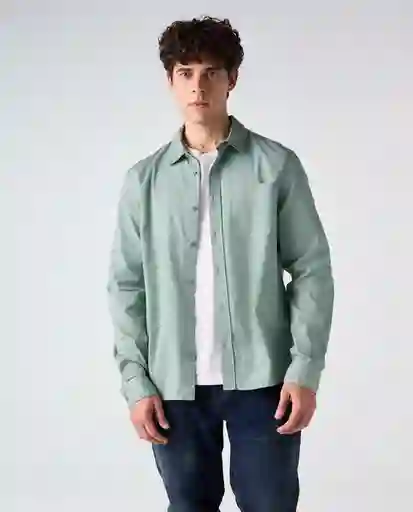 Camisa Hombre Verde Talla L 812G507_VER165804