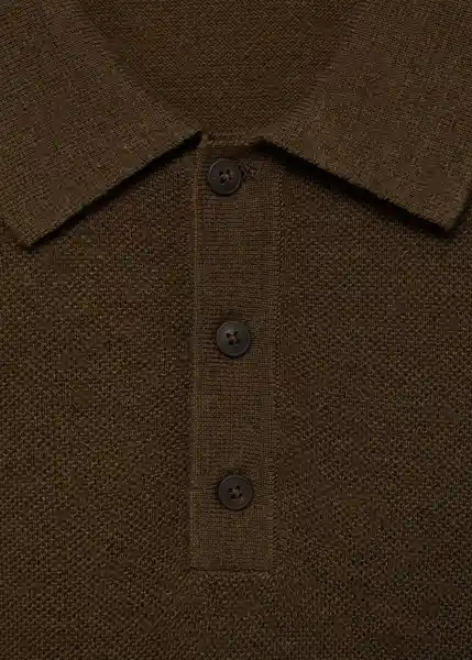 Polo Andrew Marrón Talla M Hombre Mango
