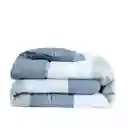 Expressions Comforter Estampado Para Cama Sencilla Rayas Azul (150 X 230 Cm). Incluye: 1 Funda 50 X 70 Cm + 5 Cm. Marca: . Sku 209196