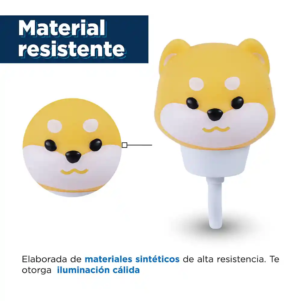 Luz Nocturna de Animales Lindos Usb Shiba Inu Miniso