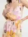  Vestido Sunrise Bailarina Rosa Medio Mujer Talla Xs Naf-Naf 