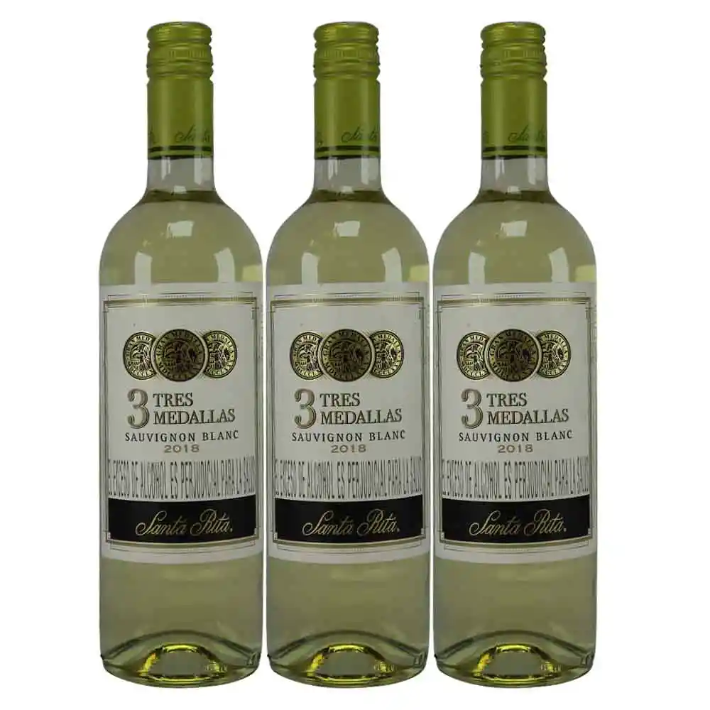 Santa Rita Oferta Vino3 Medallas Sauvignon X750 Ml 2X3