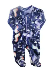 Pijama Enteriza En Flanel Bebé 0/3 Meses Rosa 78130 People
