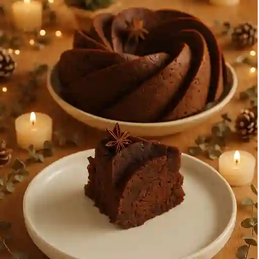 Torta navidad porción