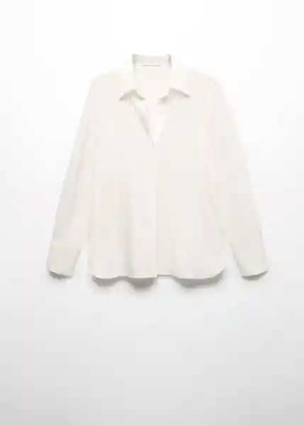 Camisa Lima Offwhite Talla XS Mujer Mango