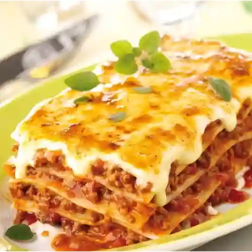 Lasagna Carne Tocineta Maiz +francesa