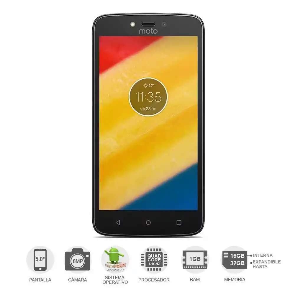 Motorola Moto C Plus Negro Marca: