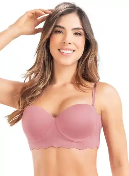 Fi-Formas Intimas Brasier Strapless Mujer Palo Rosa Talla 34