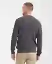 Suéter Tejido Crew Neck Gris Asfalto Oscuro Talla L Chevignon