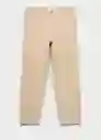 Jean Albe Beige Talla 40 Hombre Mango