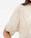 Camiseta Tejida Soft Caqui Fango Medio Talla M Chevignon