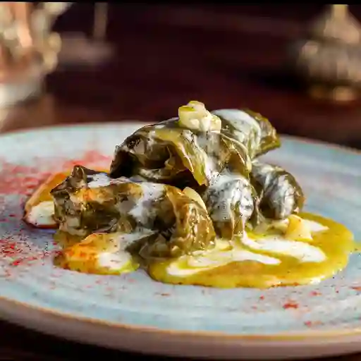 Hojas de parra con res x8