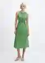 Vestido Irena-H Verde Talla M Mujer Mango