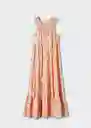 Vestido Selene Peach Talla M Mujer Mango