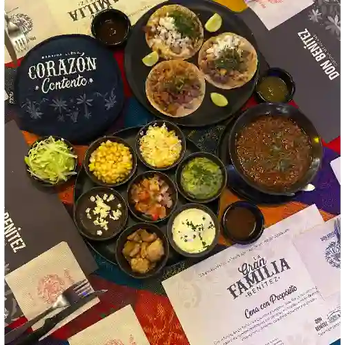 Taquiza Tex Mex para 5 Personas