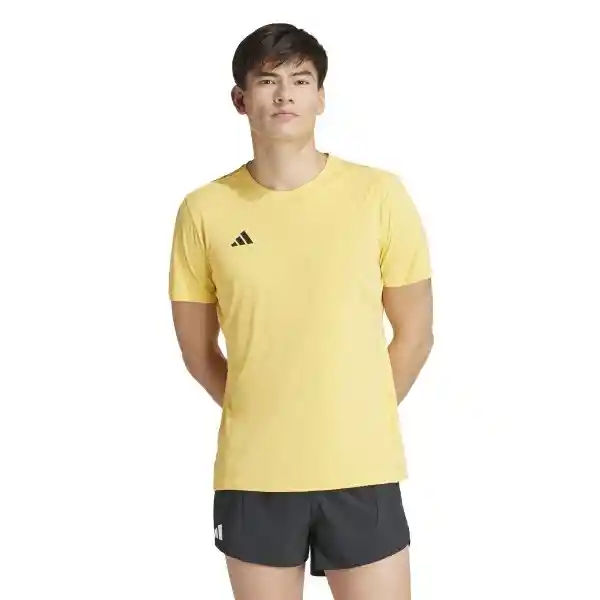 Adidas Camiseta Adizero e Tee Para Hombre Gris Talla S
