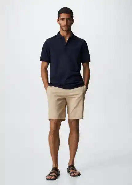 Polo Pels Navy Talla S Hombre Mango