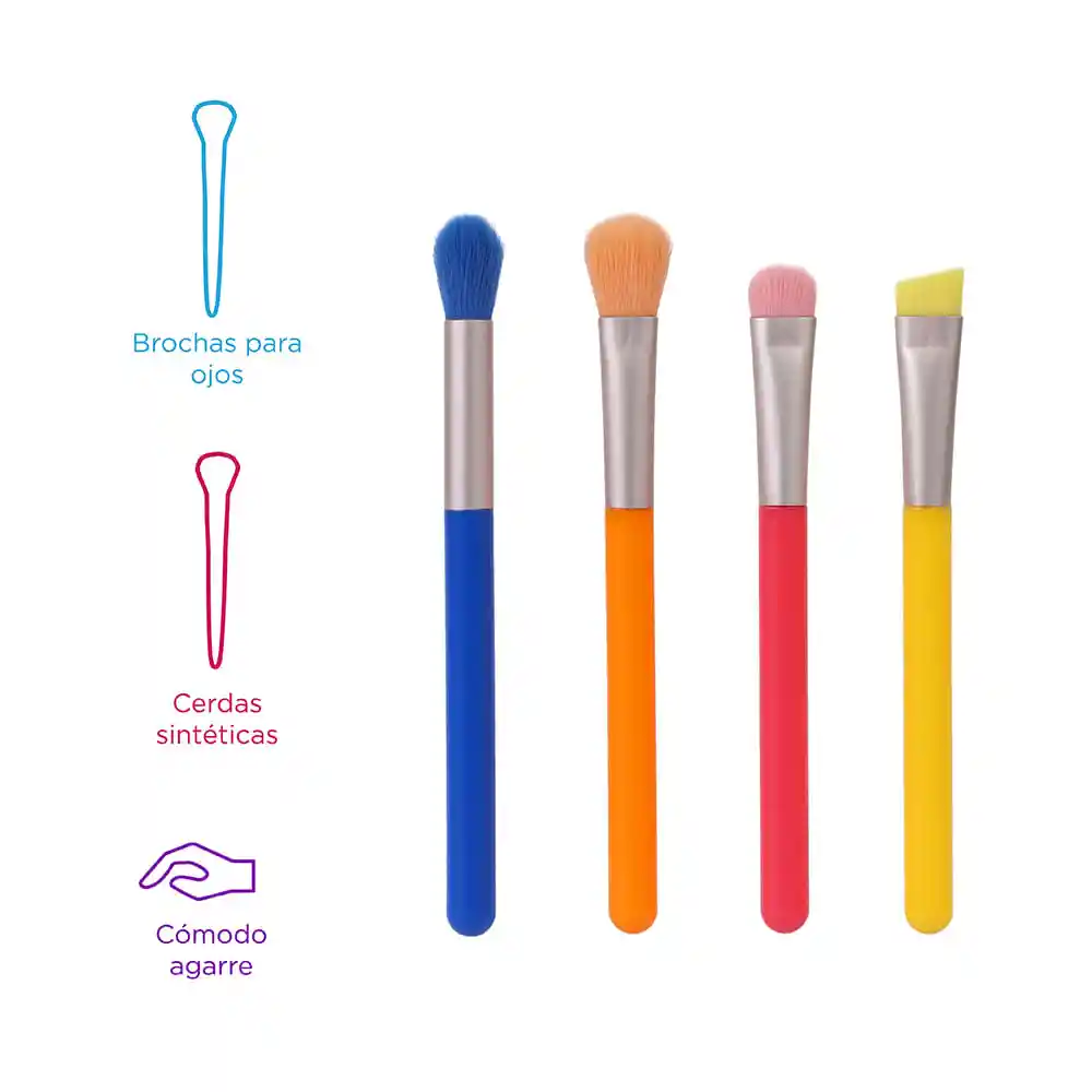Set Mini Brochas Para Sombras de Ojos Miniso