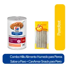 Combo Hills Alimento Húmedo Perros Pavo + Canamor Snack Cábanos