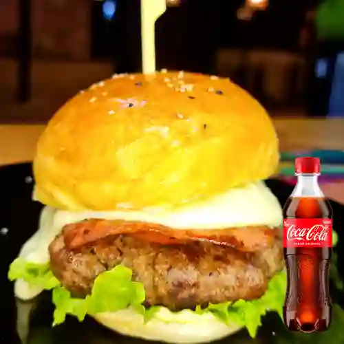 Combo Hamburguesa Quesuda + Coca Cola Original 400 ml