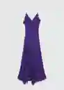 Vestido Sur Morado Talla XL Mujer Mango