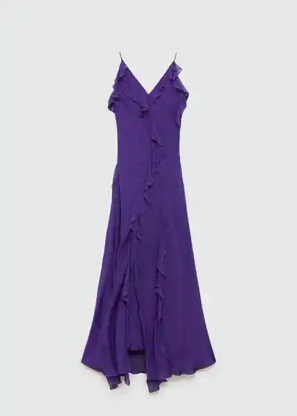 Vestido Sur Morado Talla XL Mujer Mango