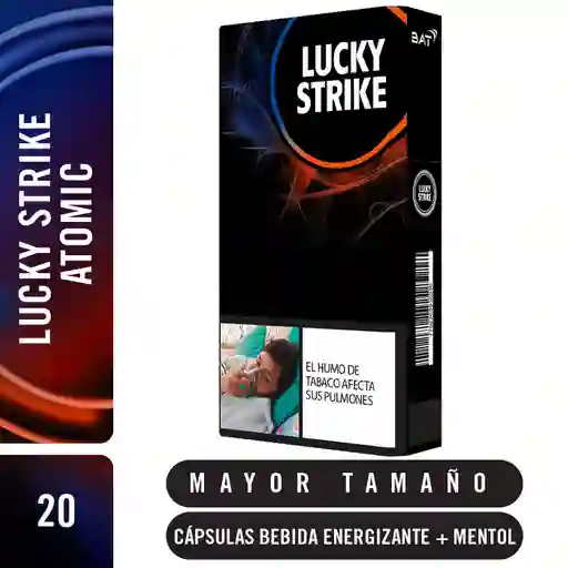 Cigarrillo Cartón Lucky Strike Atomic 20´S