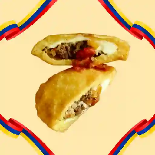 Arepa de huevo con carne