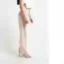  Pantalon Drew Beige Goma Medio Talla 6 Naf-Naf 