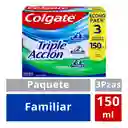 Colgate Crema Dental Triple Acción 150 mL x 3 Und
