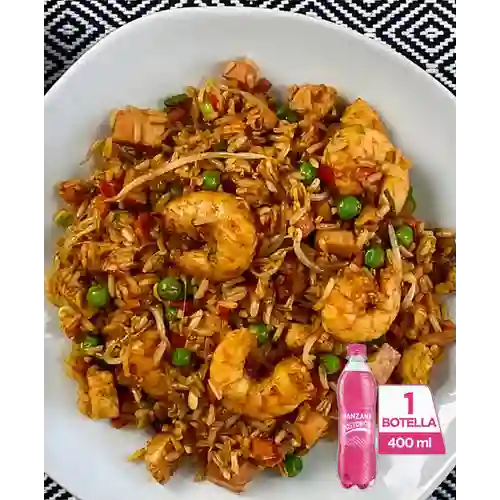 Combo Arroz Chino Personal + Postobón Manzana 400 ml